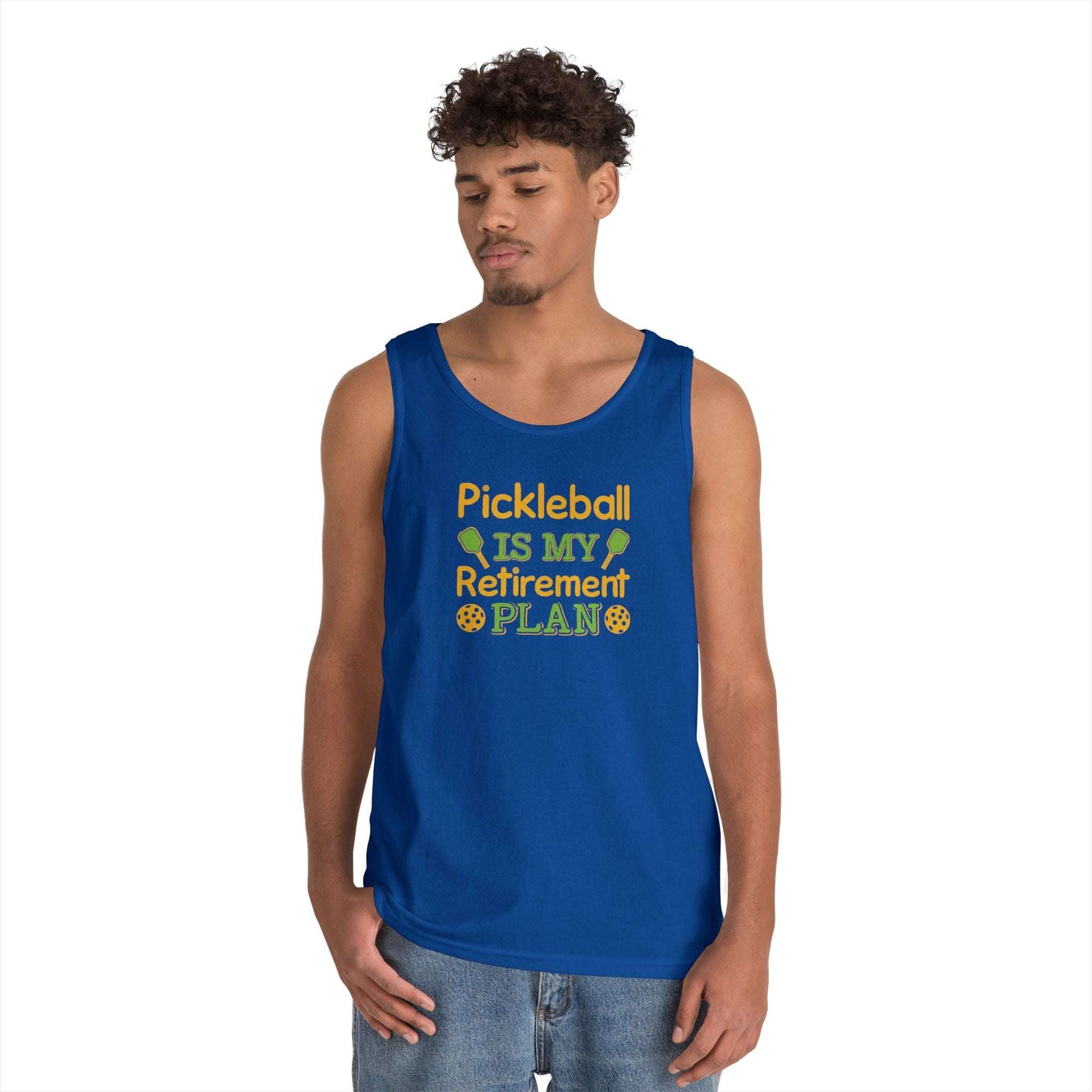 Men's Funny Pickleball Tank Top - Pickleball Is My Retirement Plan