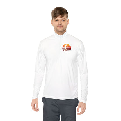 Men's Stylish Pickleball Pullover - Pickleball Sunset