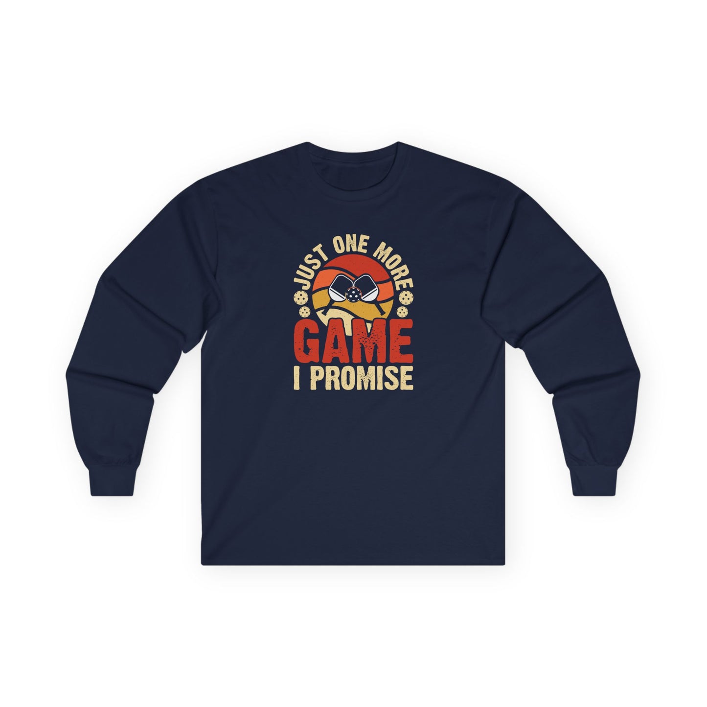 Women's Pickleball Long Sleeves top - Just One More Game I Promise Navy