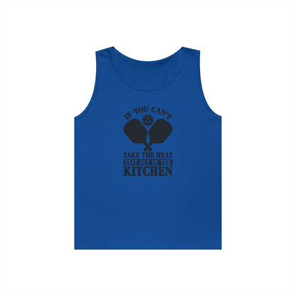 Men's Quirky Pickleball Tank Top - If You Can't Take the Heat Stay Out Royal