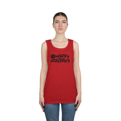 Women's Fun Pickleball Tank Top - Happy Holiday