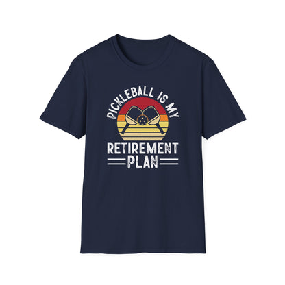 Women's Cool Pickleball T-shirt - Pickleball Is My Retirement Plan Navy