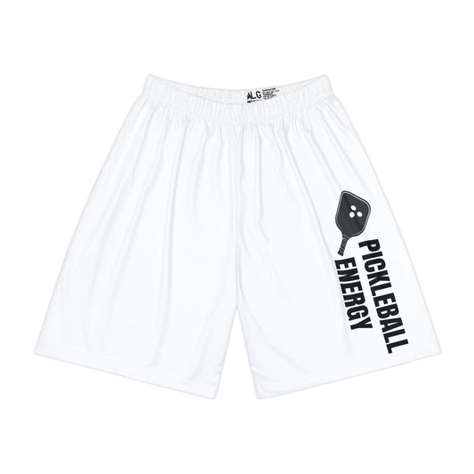 Men's Funny Pickleball Short - Pickleball Energy White