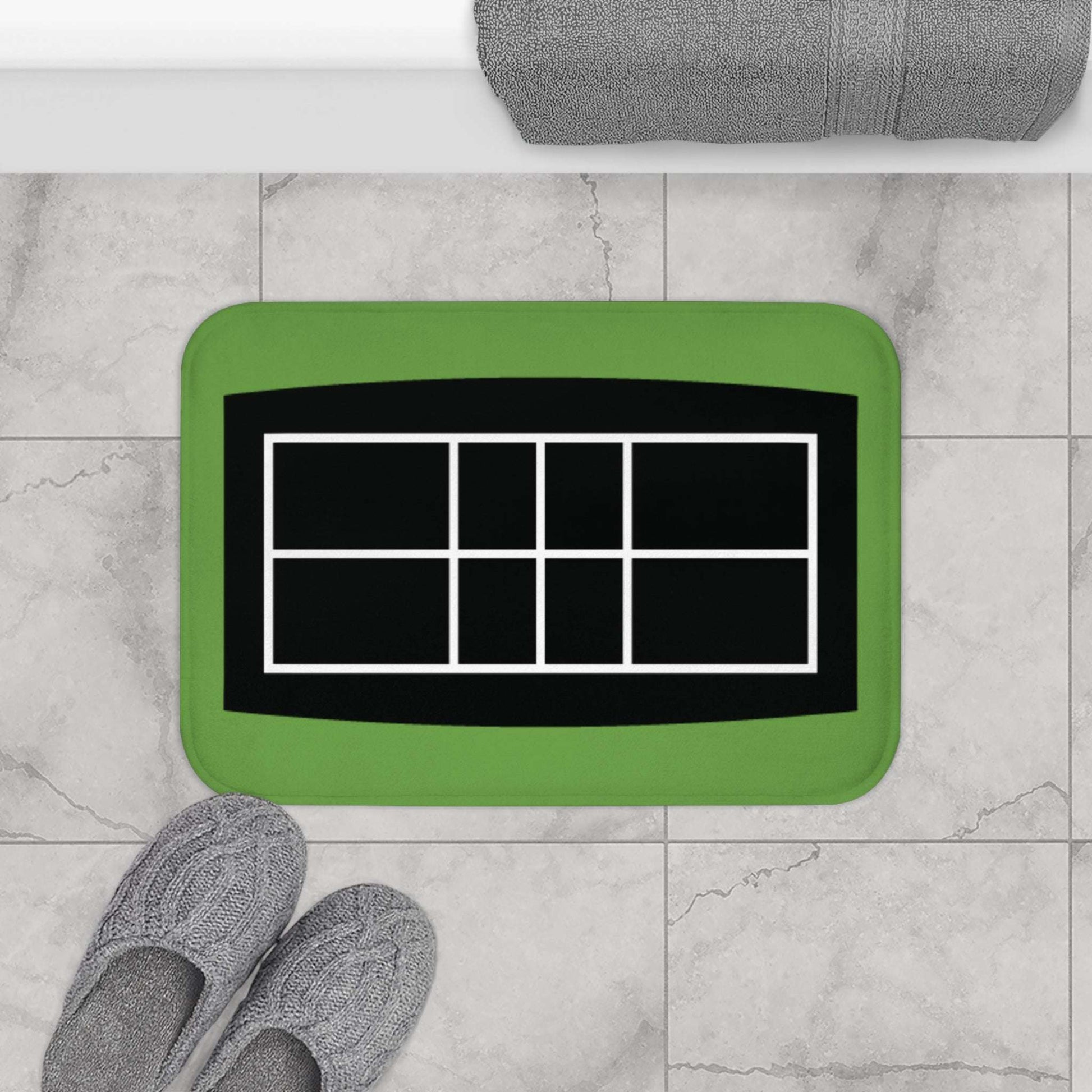 Pickleball Fun Bath mat - Pickleball Court