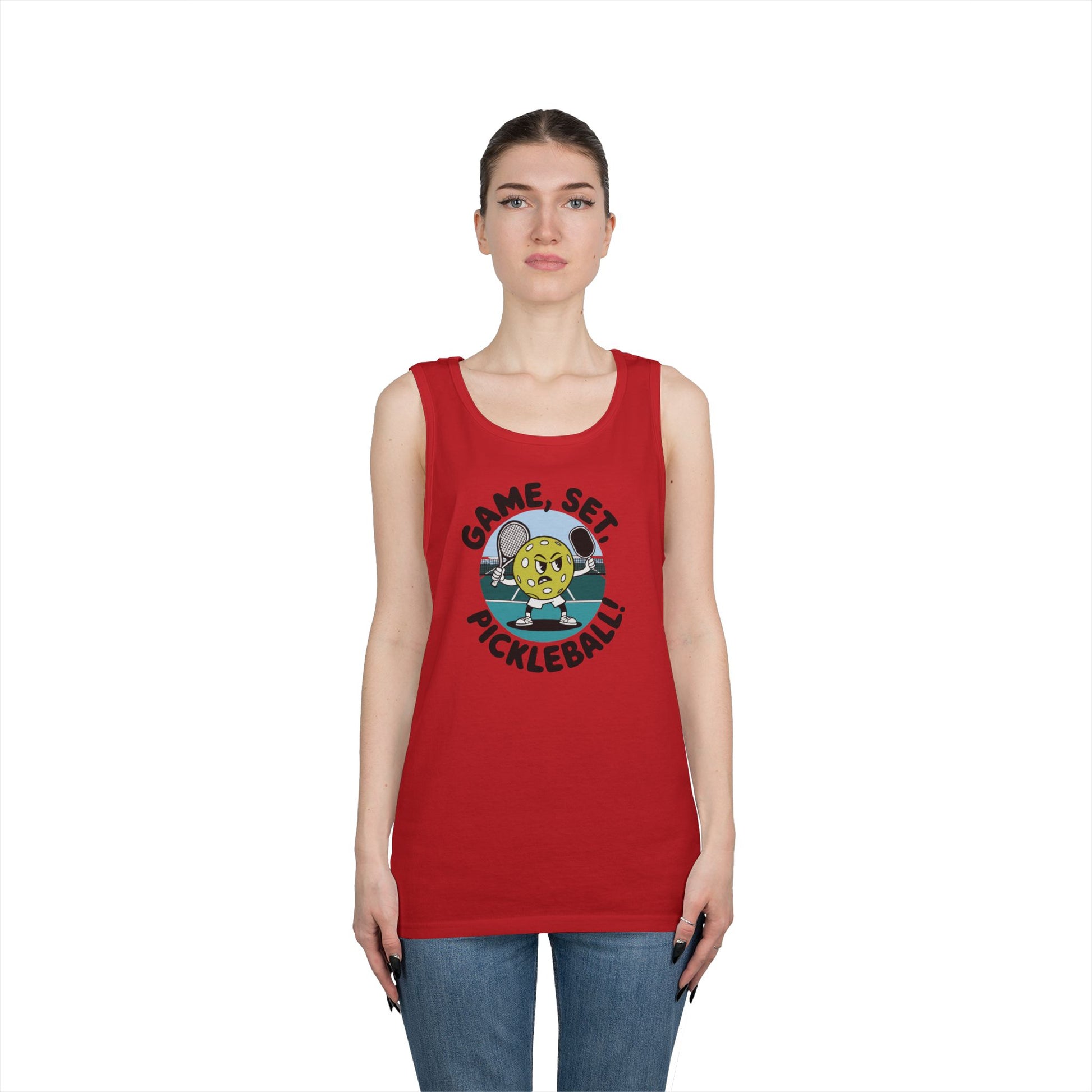 Women's Soft Pickleball Tank Top - Game, Set, Pickleball