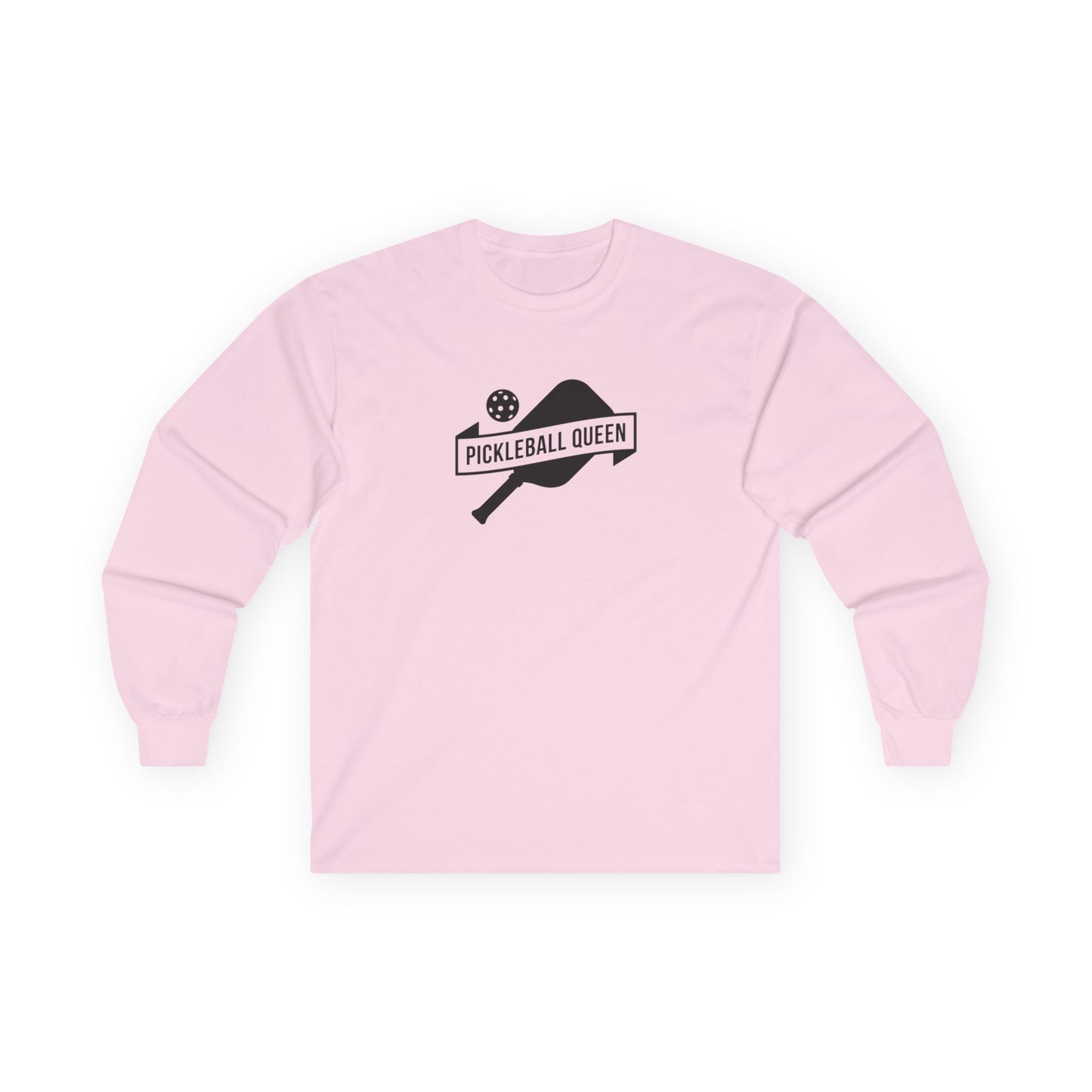 Women's Durable Pickleball Long Sleeves top - Pickleball Queen Pink