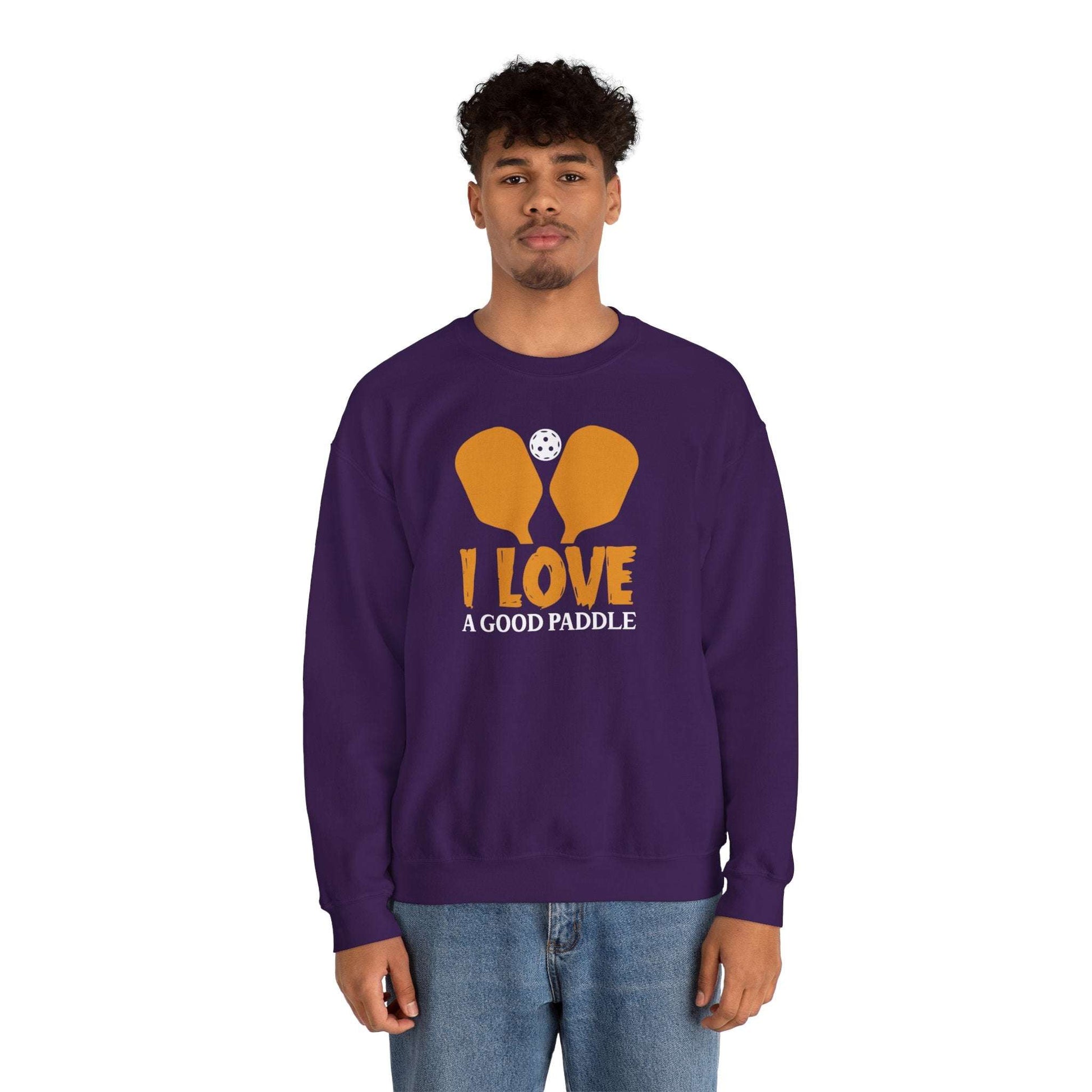 Men's Funny Pickleball Sweatshirt - I Love a Good Paddle