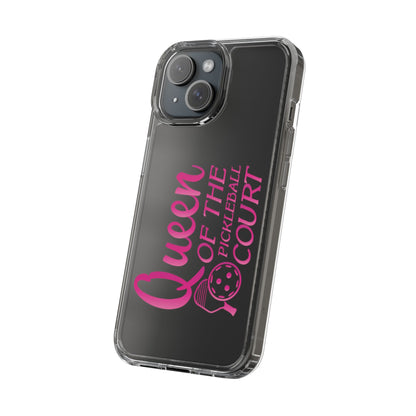 Funny Pickleball Phone case iPhone 15 - Queen of Pickleball Court