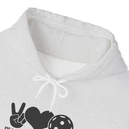 Men's Stylish Pickleball Hoodie - Peace, Love, Pickleball