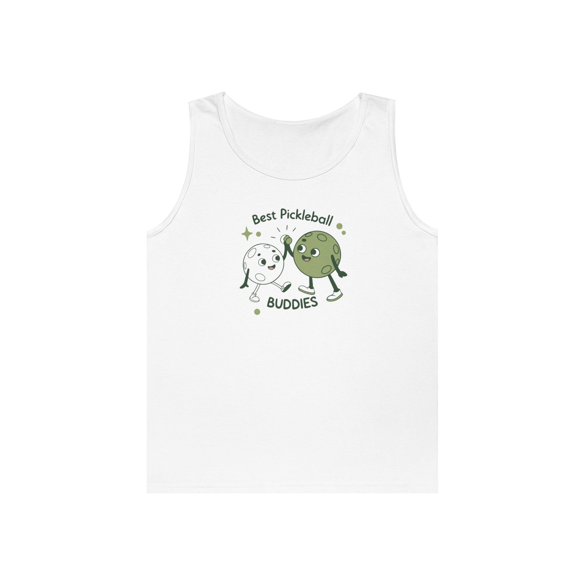 Women's Stylish Pickleball Tank Top - Best Pickleball Buddies White