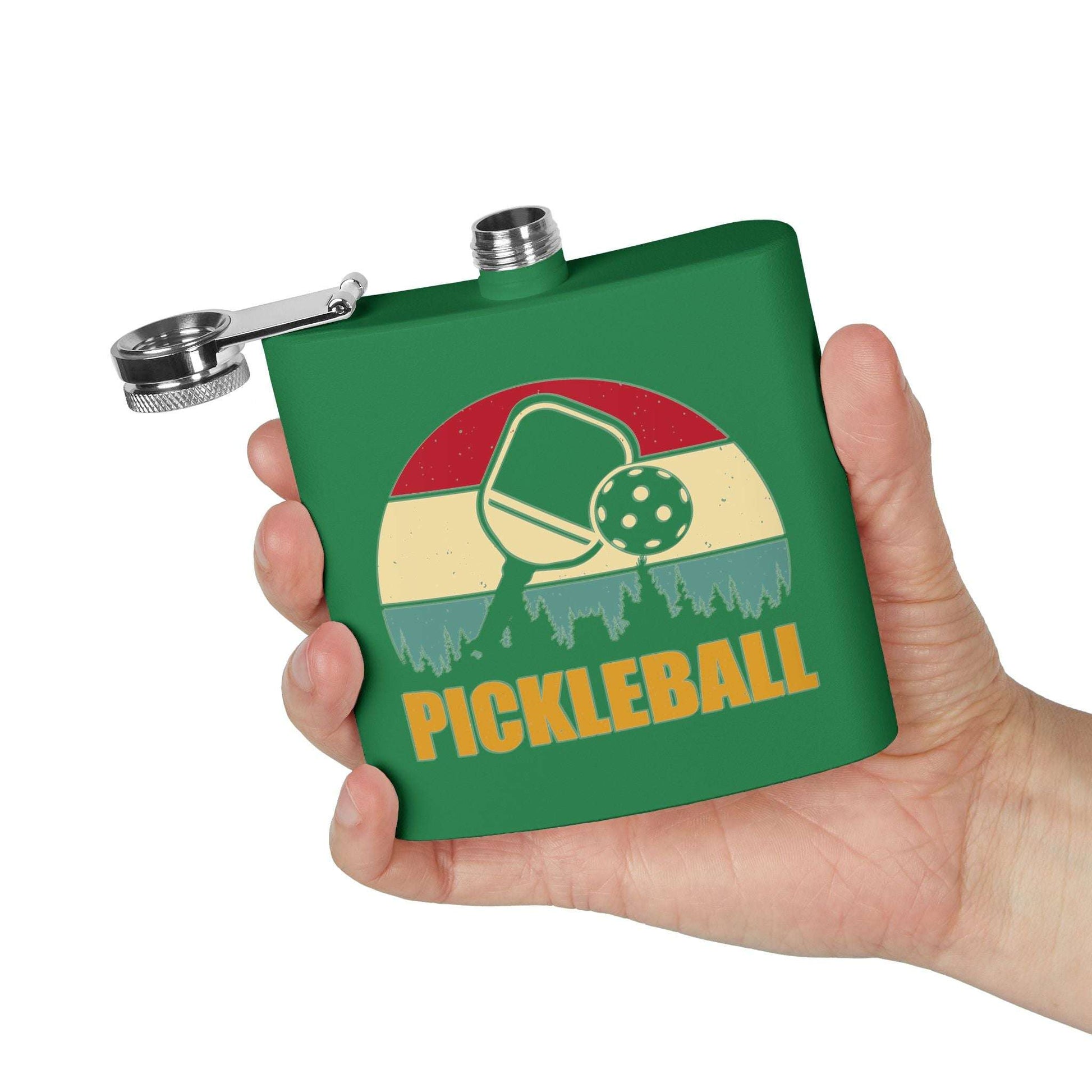 Pickleball Stylish Flask - Pickleball Retro