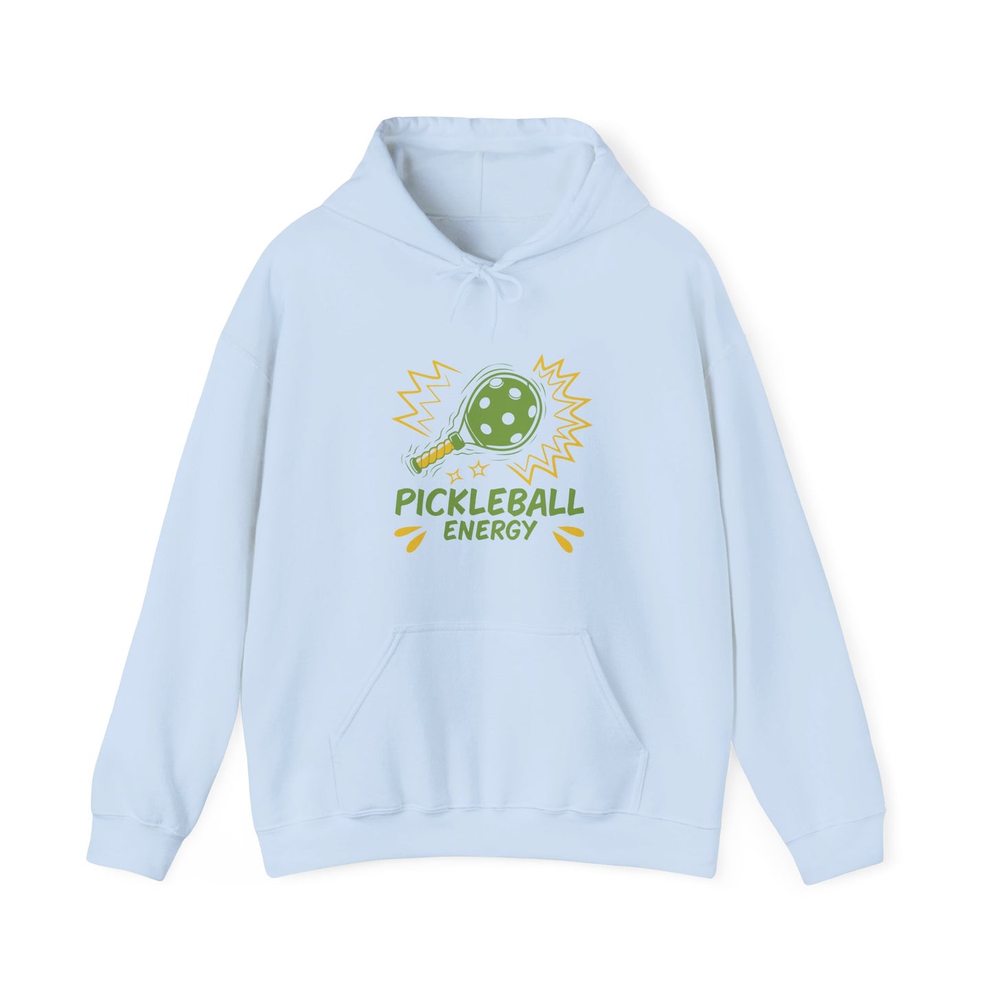 Women's Eye-Catching Pickleball Hoodie - Pickleball Energy Blue