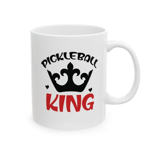 Pickleball Handy Mug - Pickleball King White