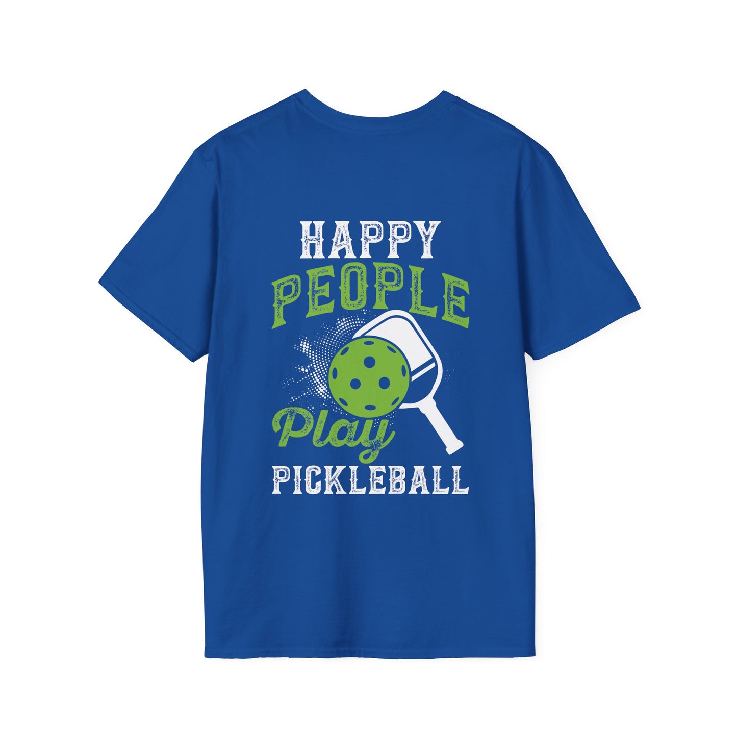 Men's Unique Pickleball T-shirt - Happy People Play Pickleball