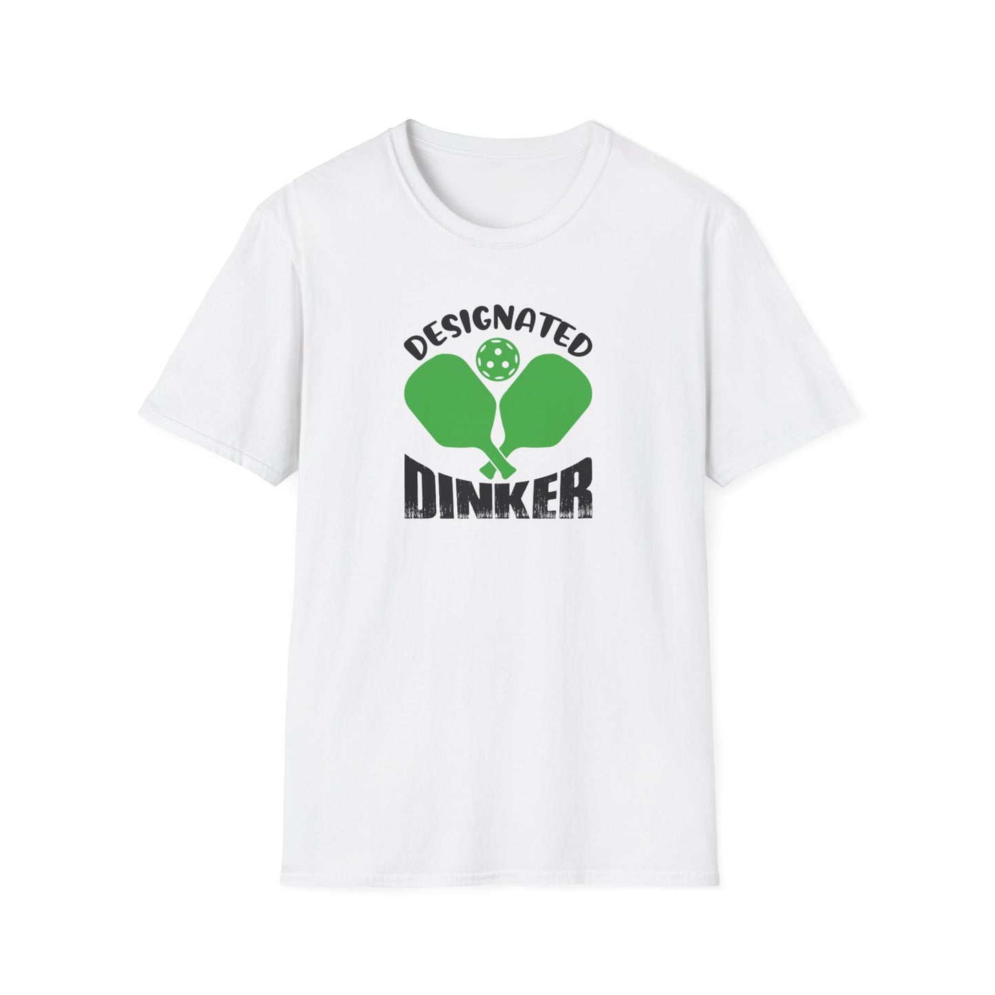 Men's Durable Pickleball T-shirt - Designated Dinker White