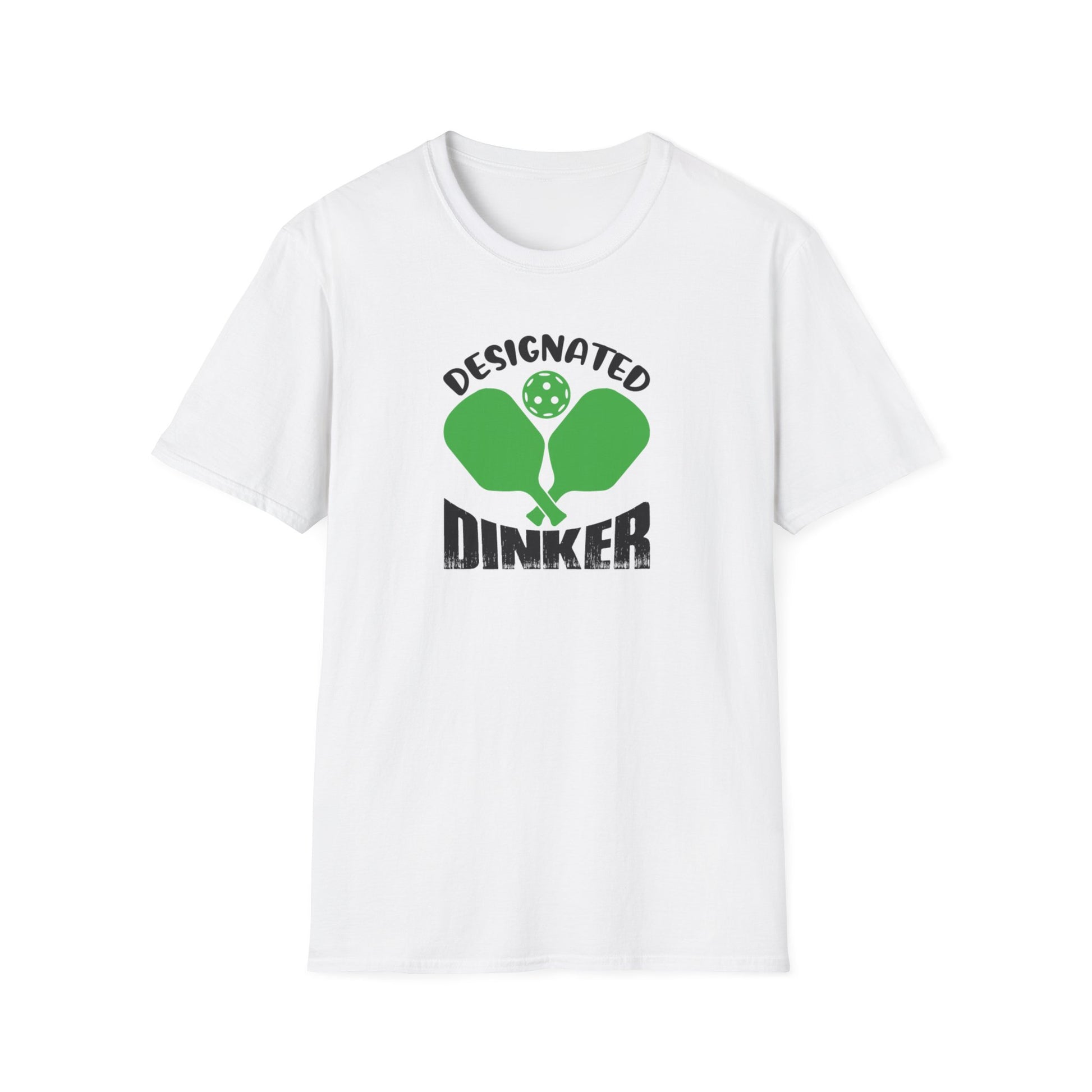 Men's Durable Pickleball T-shirt - Designated Dinker White