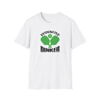 Men's Durable Pickleball T-shirt - Designated Dinker White