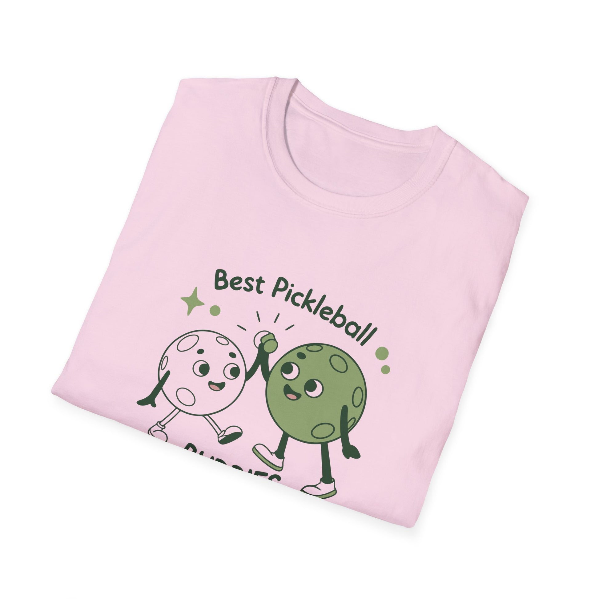 Women's Colorful Pickleball T-shirt - Best Pickleball Buddies