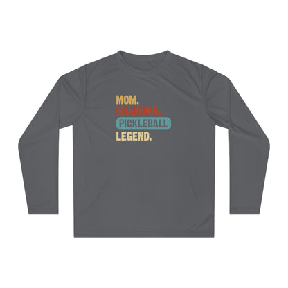 Women's Pickleball Long Sleeves top - Mom Grandma Pickleball Legend Gray