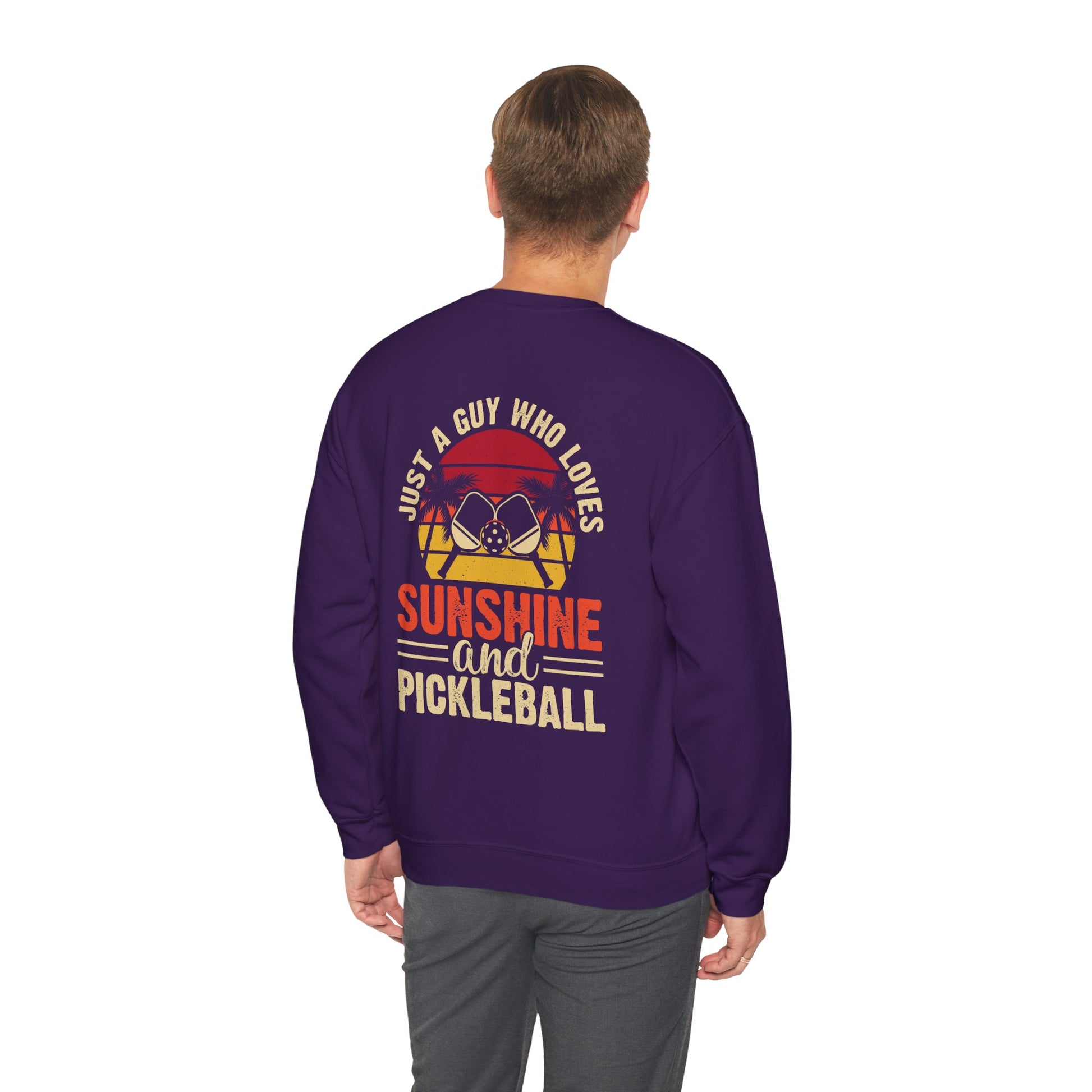 Men's Cool Pickleball Sweatshirt - Just a Guy Who Loves Pickleball