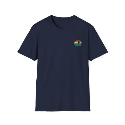 Men's Unique Pickleball T-shirt - Happy People Play Pickleball Navy