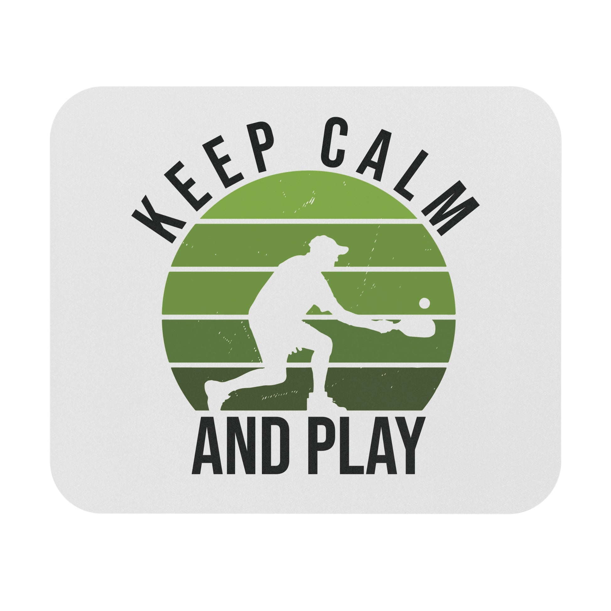 Pickleball Stylish Mouse pad - Keep Calm and Play White