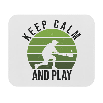 Pickleball Stylish Mouse pad - Keep Calm and Play White