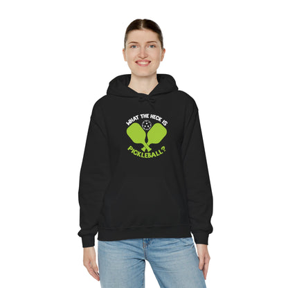 Women's Funny Pickleball Hoodie - What the Heck Is Pickleball?
