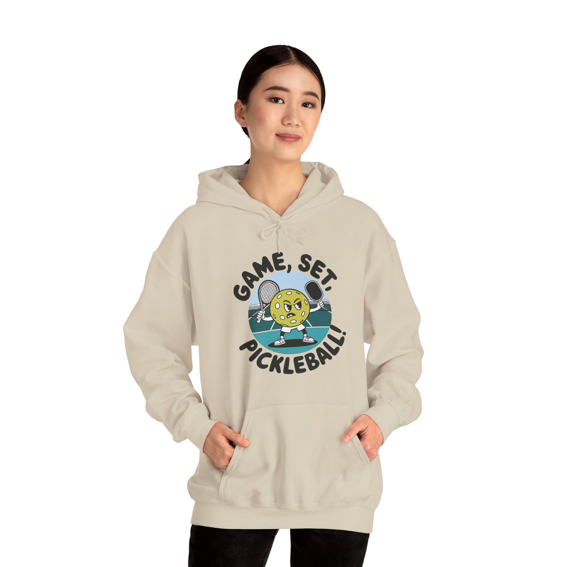 Women's Durable Pickleball Hoodie - Game, Set, Pickleball