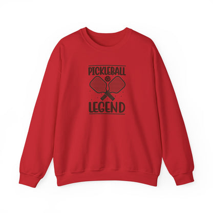 Women's Durable Pickleball Sweatshirt - Pickleball Legend Red