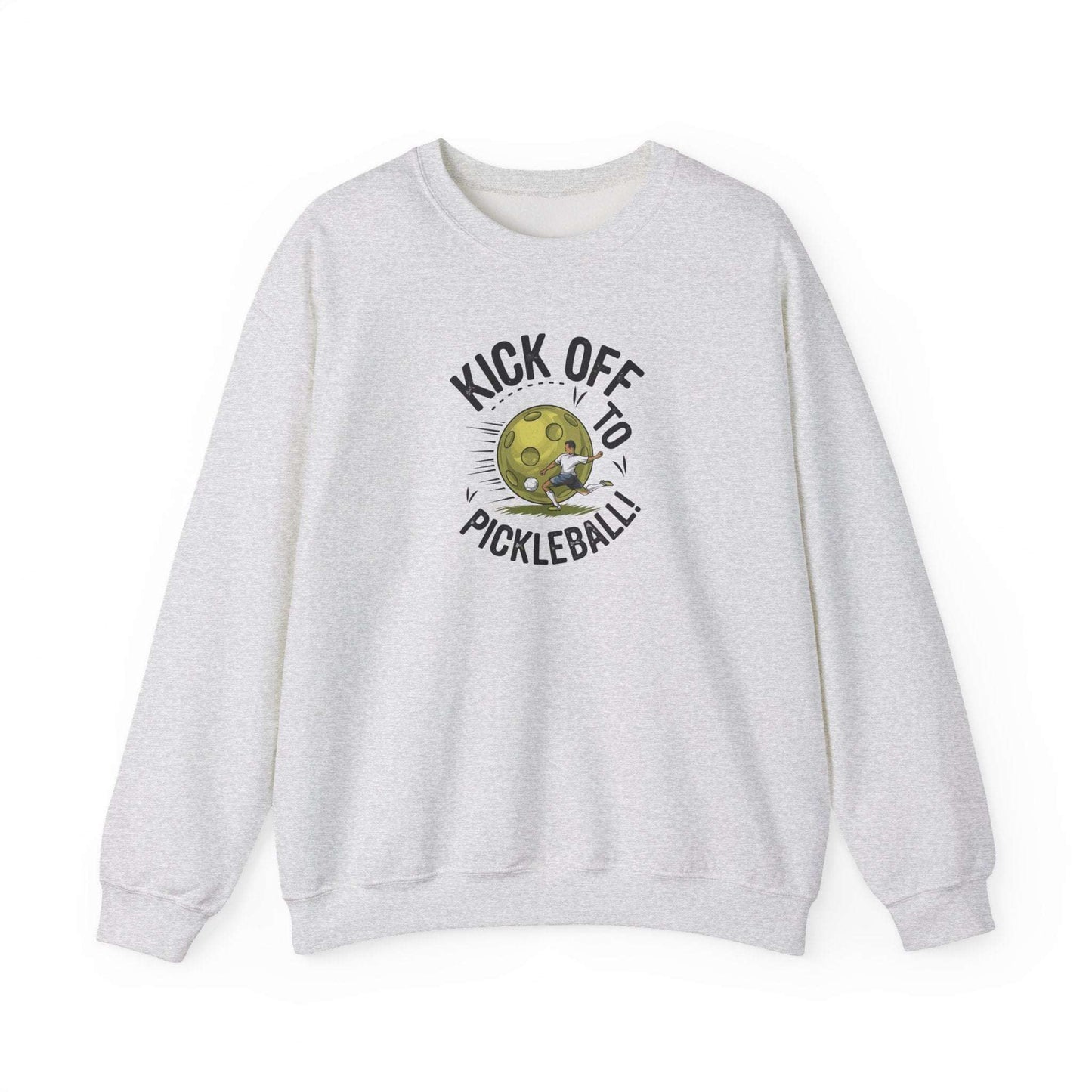 Women's Soft Pickleball Sweatshirt - Kick Off to Pickleball Gray