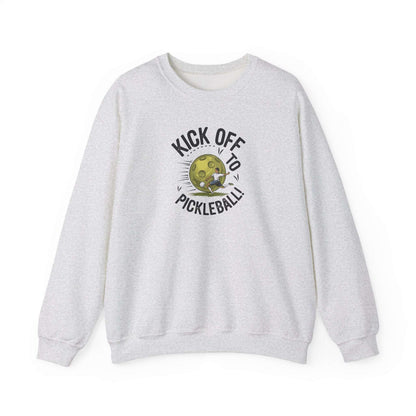 Women's Soft Pickleball Sweatshirt - Kick Off to Pickleball Gray
