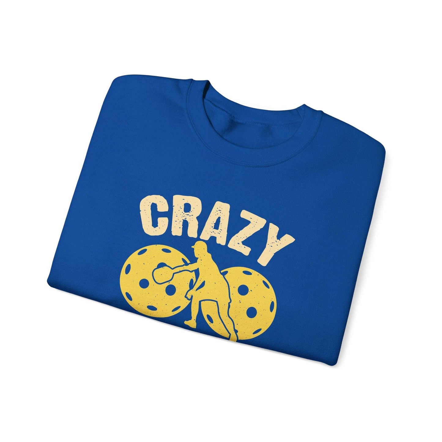 Women's Cool Pickleball Sweatshirt - Crazy Pickleball Lady