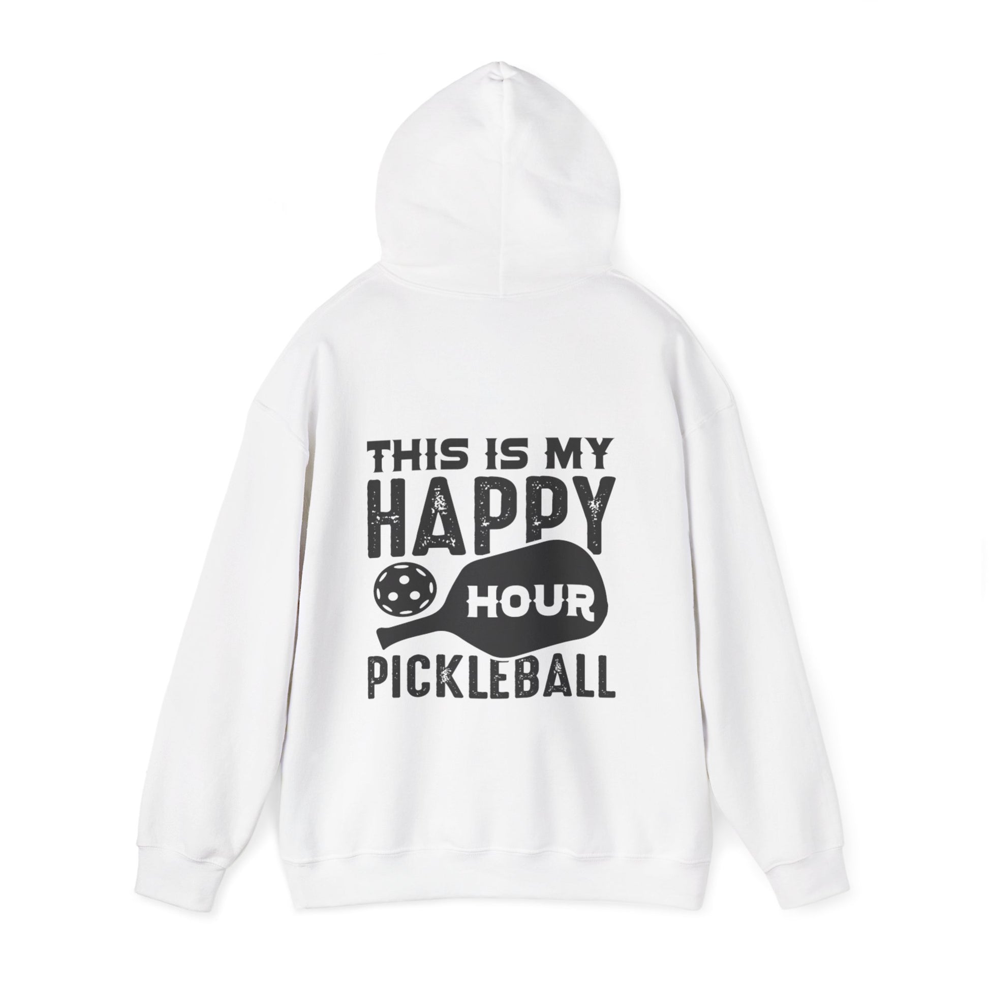 Men's Soft Pickleball Hoodie - This Is My Happy Hour Pickleball