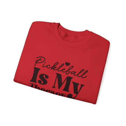 Women's Comfy Pickleball Sweatshirt - Pickleball Is My Therapy