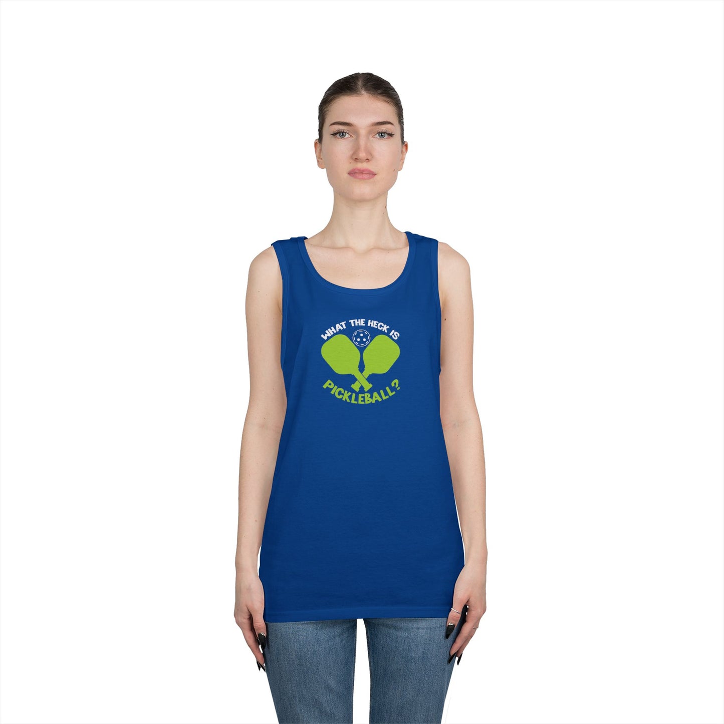 Women's Funny Pickleball Tank Top - What the Heck Is Pickleball?