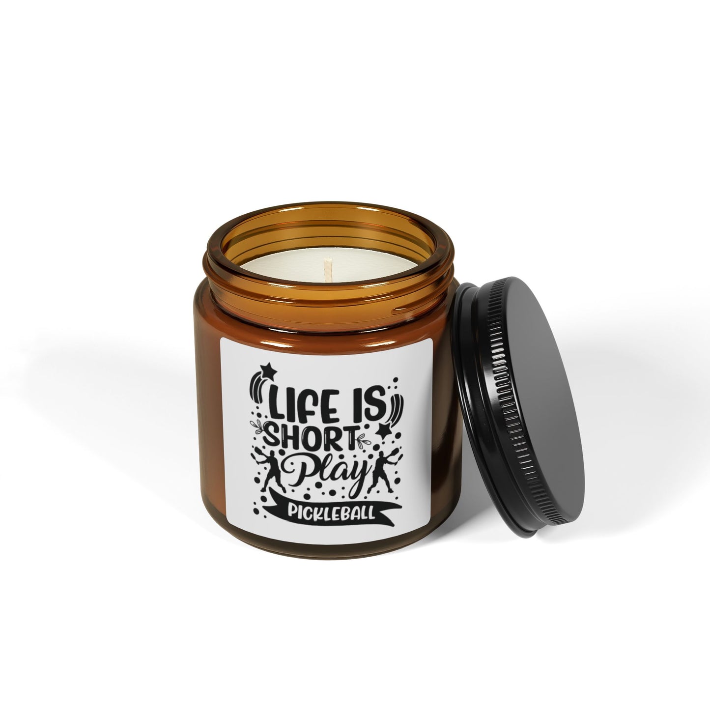 Pickleball Funny Candle - Life Is Short Play Pickleball