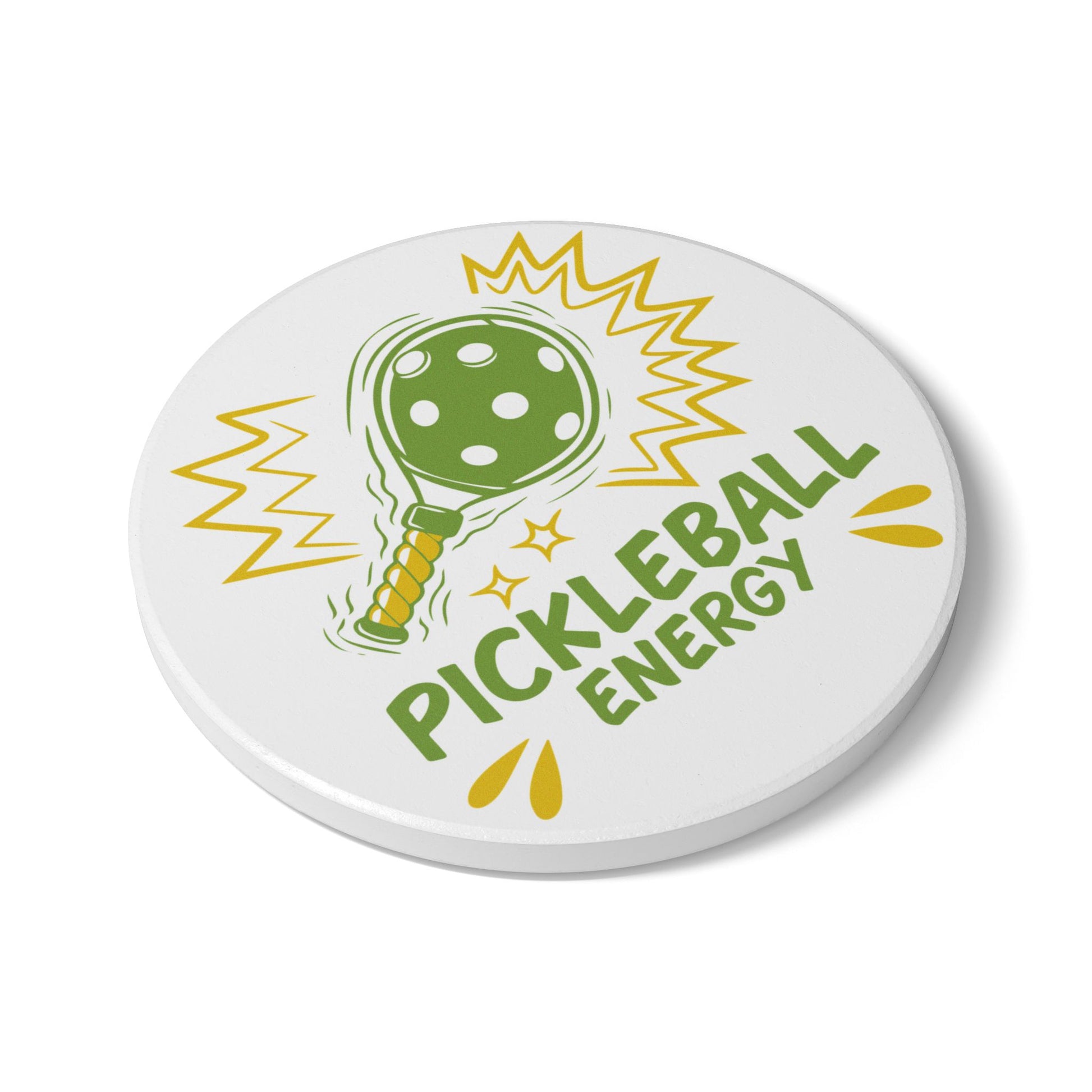 Pickleball Durable Ceramic Coaster - Pickleball Energy