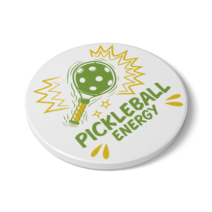 Pickleball Durable Ceramic Coaster - Pickleball Energy
