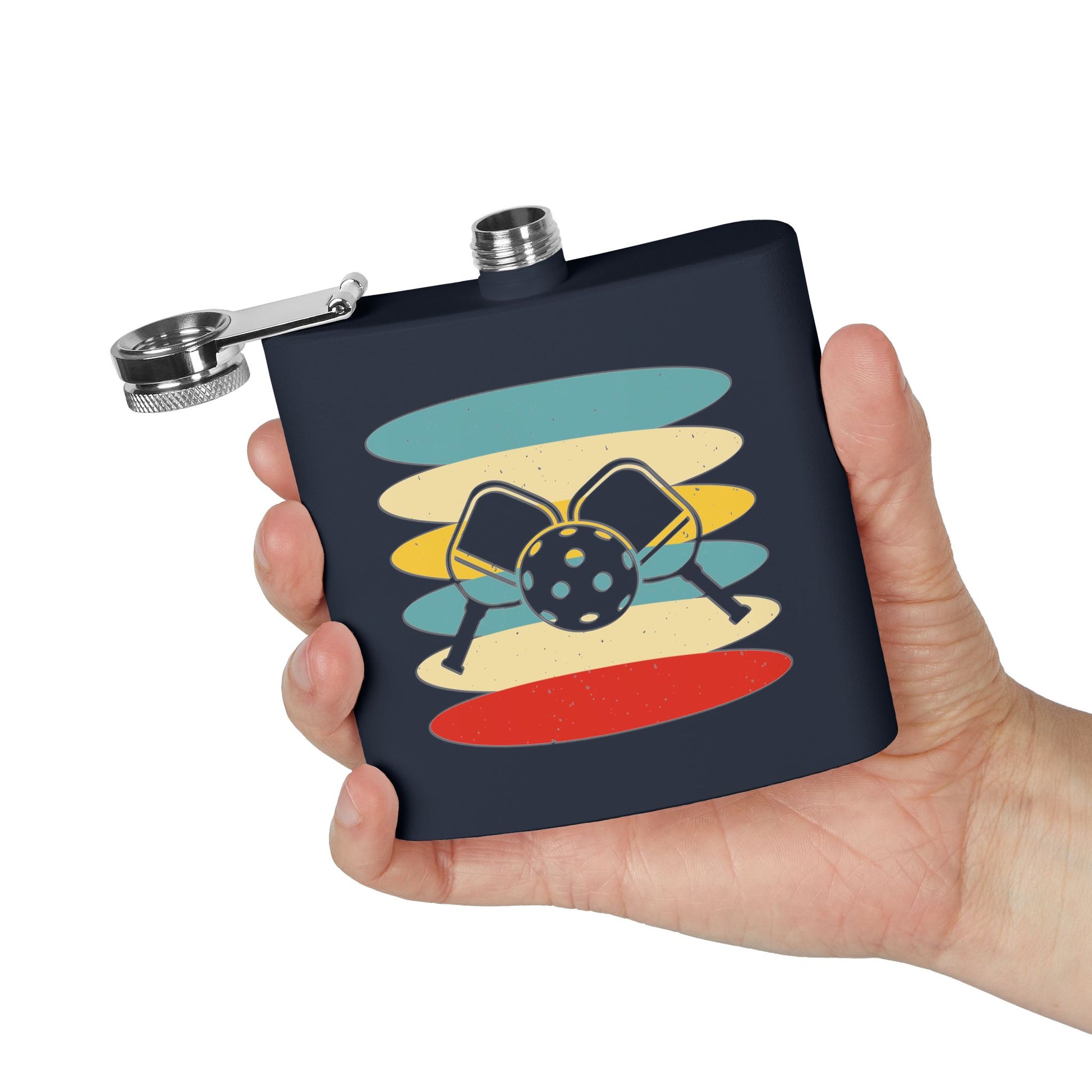 Pickleball Stylish Flask - Pickleball Retro