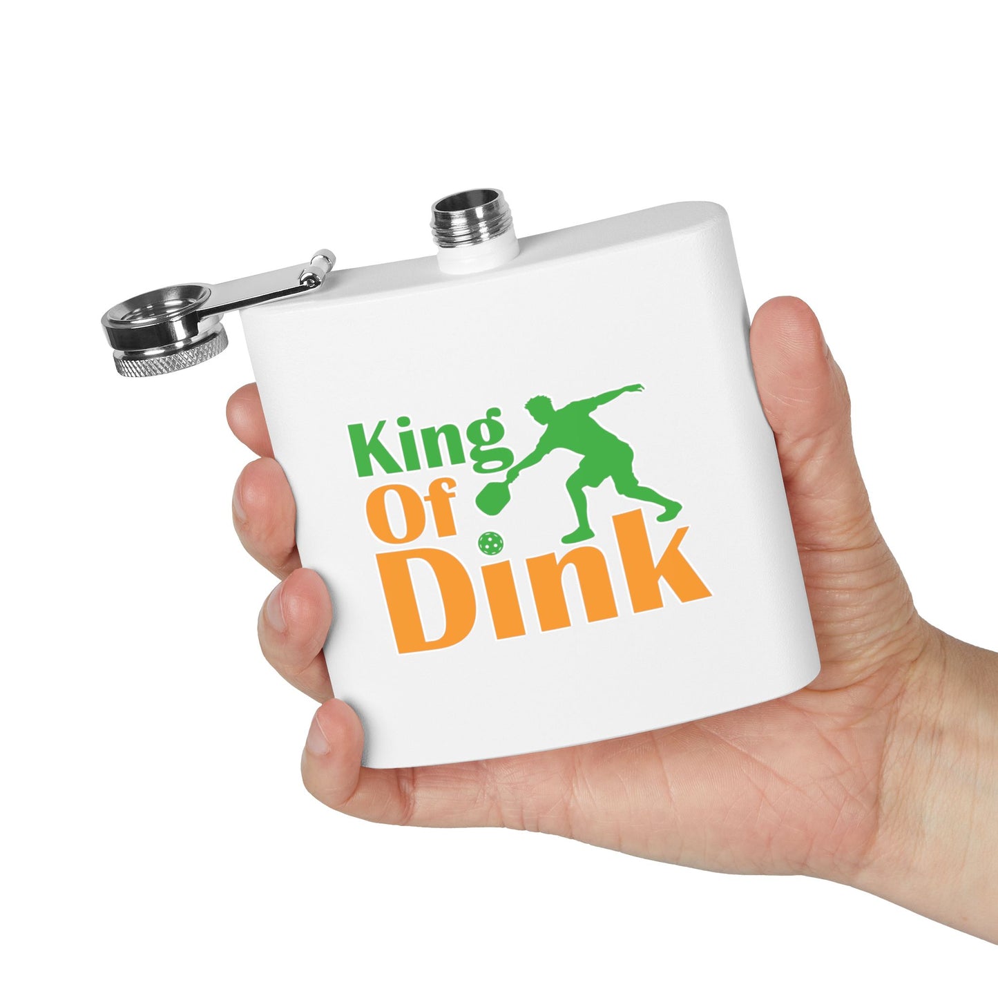 Pickleball Playful Flask - King of Dink