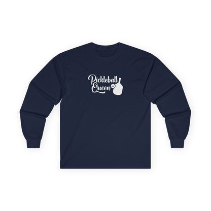 Women's Lightweight Pickleball Long Sleeves top - Pickleball Queen Navy