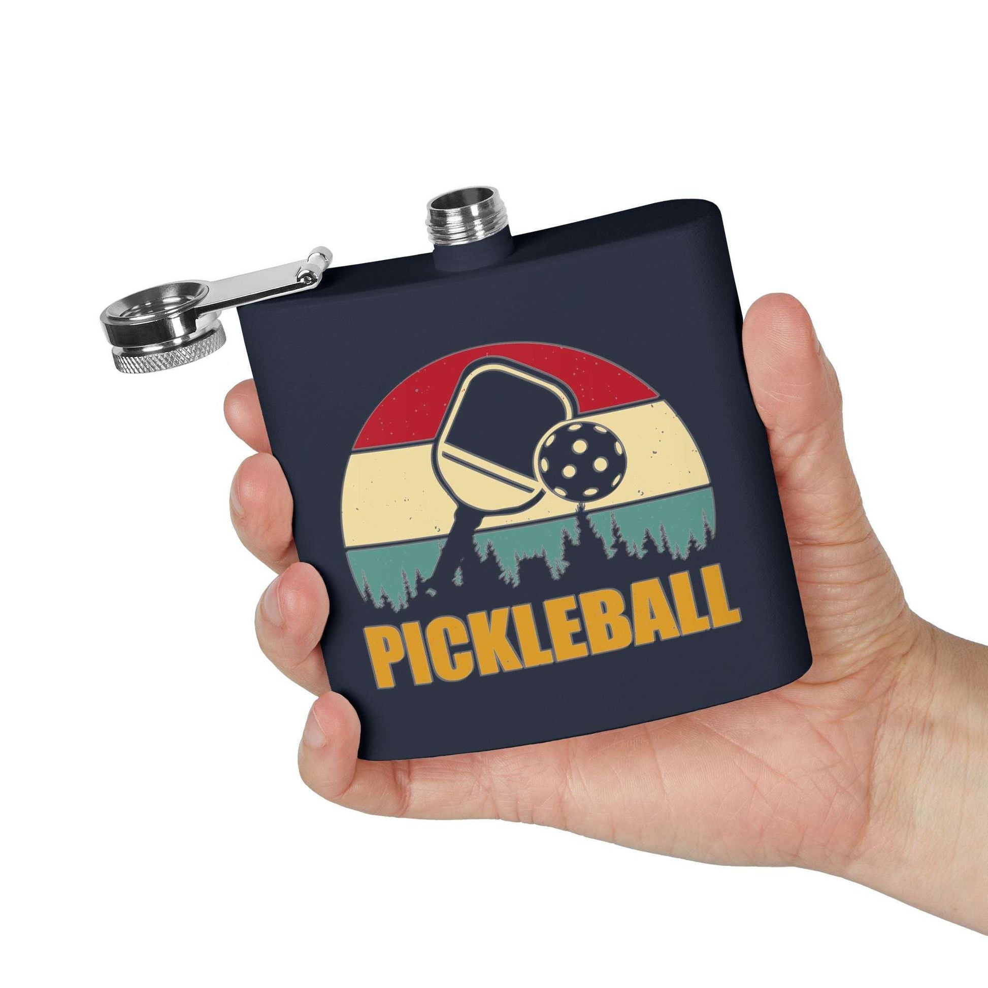 Pickleball Stylish Flask - Pickleball Retro