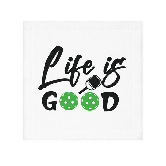 Pickleball Soft Face Towel - Life Is Good White
