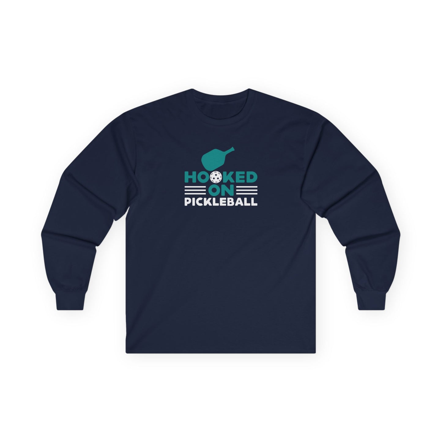 Women's Bold Pickleball Long Sleeves top - Hooked on Pickleball Navy