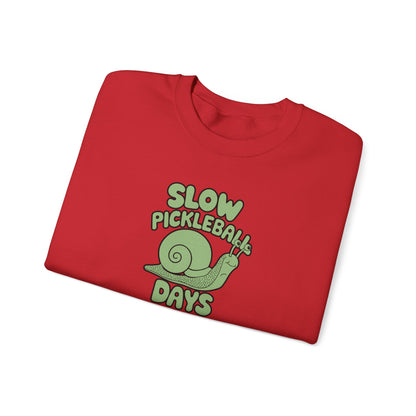 Women's Comfy Pickleball Sweatshirt - Slow Pickleball Days