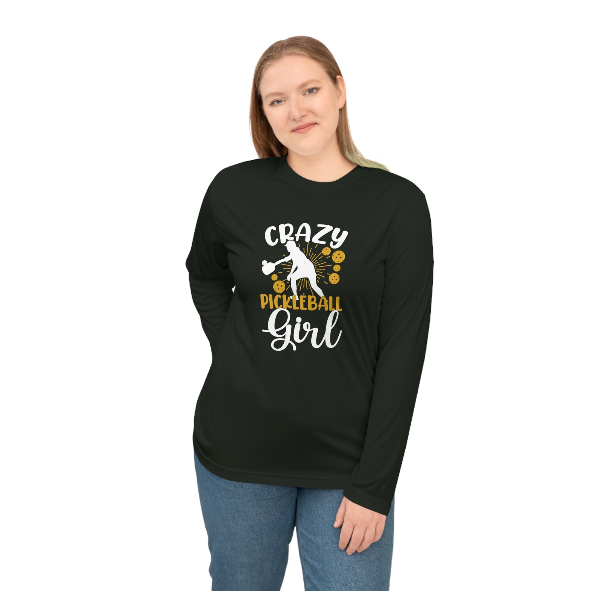 Women's Durable Pickleball Long Sleeves top - Crazy Pickleball Girl