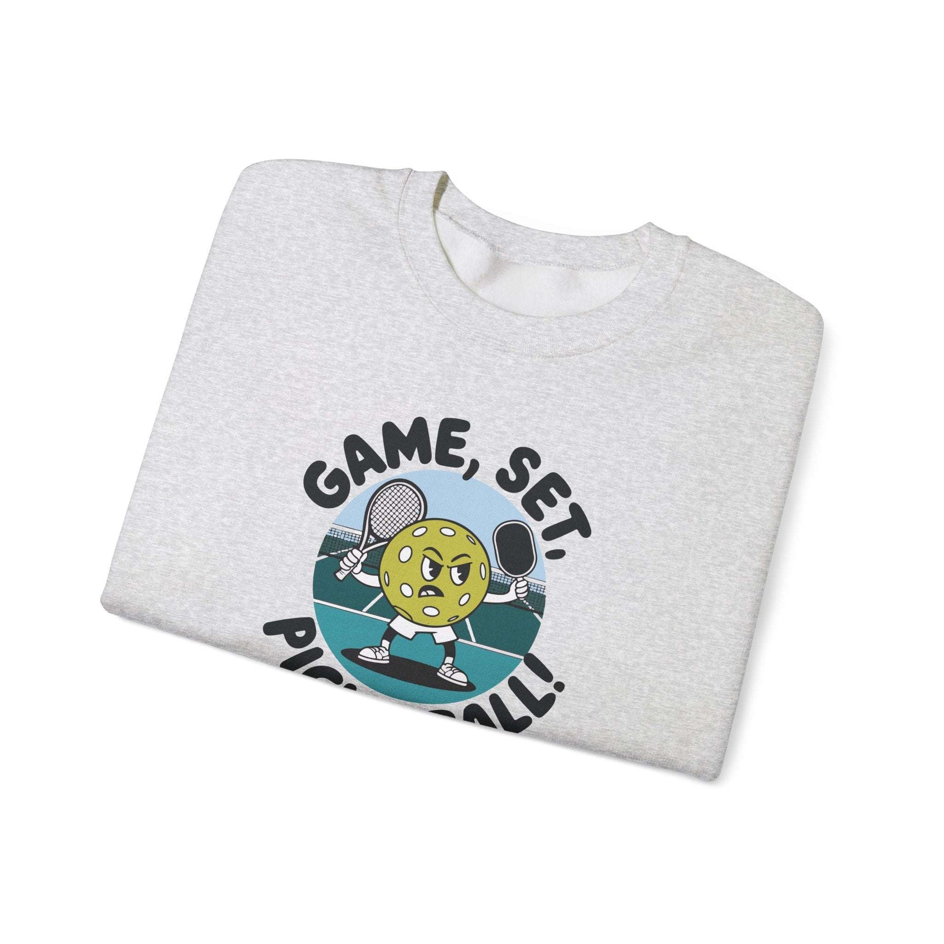 Men's Durable Pickleball Sweatshirt - Game, Set, Pickleball