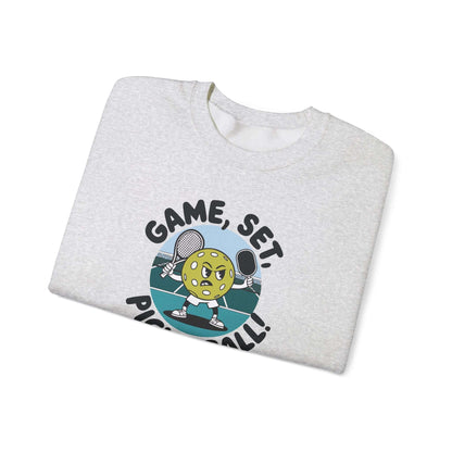 Men's Durable Pickleball Sweatshirt - Game, Set, Pickleball
