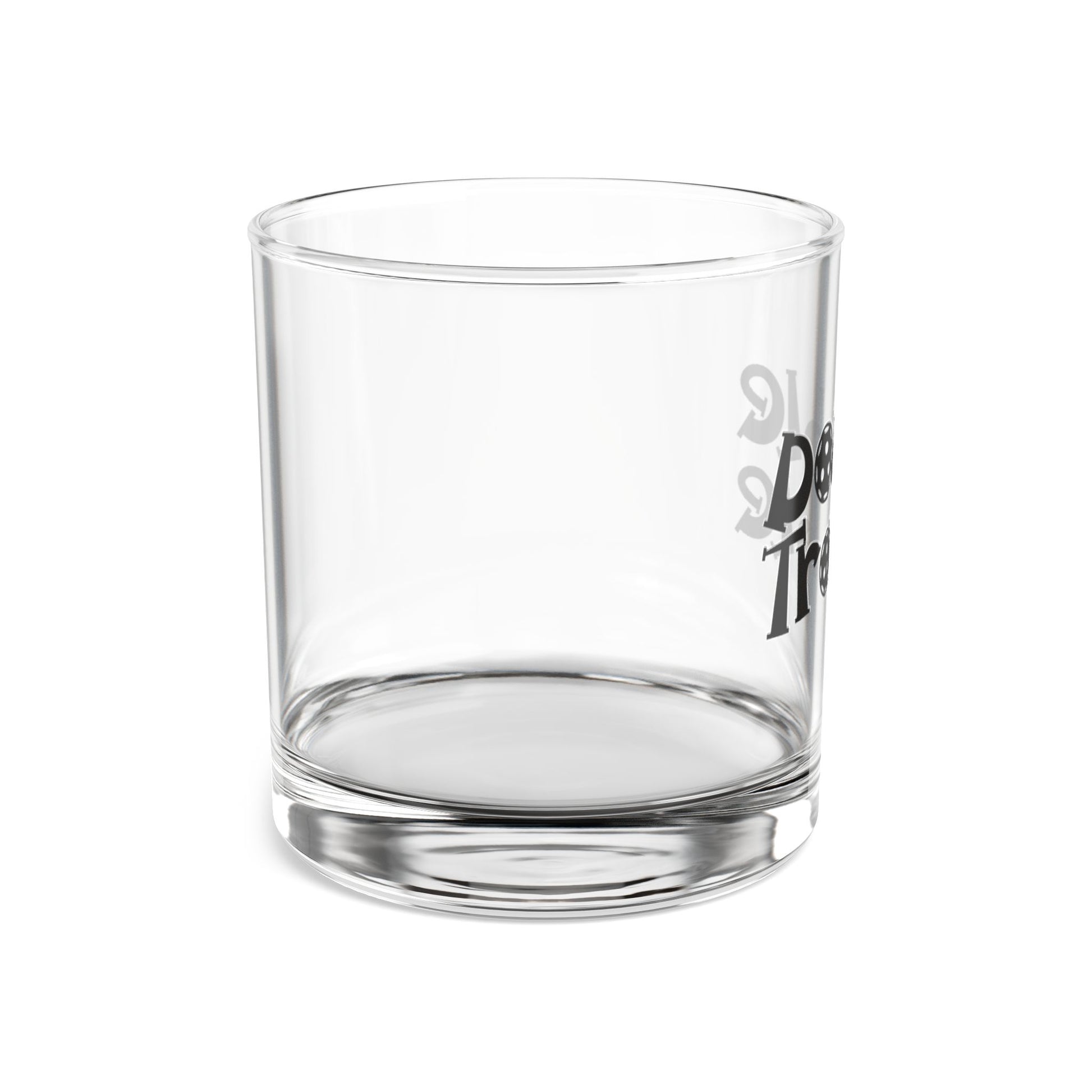 Pickleball Funny Rocks Glass - Double Trouble